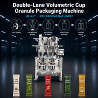 Machine d'emballage de sachets volumétriques à double voie 60-70 sachets/min pour granulés de boissons solides et mélanges de boissons instantanées