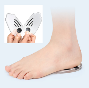 Semelles orthopédiques <span class=keywords><strong>en</strong></span> <span class=keywords><strong>silicone</strong></span> pour corriger la supination et la pronation, avec cale latérale magnétique pour le talon - Product Image 2