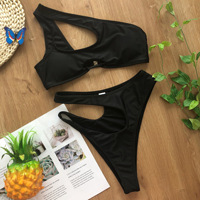 Marque Privée Personnalisée Extrême Micro String Maillot de Bain Deux Pièces Creux Maillots de Bain OEM ODM Fabricants Grossiste Bikini Carnaval