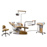 Equipo dental Italy M9 + para odontología, pantalla táctil tj para abolladuras, silla sin brazo ligero