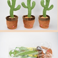 Jouets en peluche cactus électroniques dansants, recharge USB, coton PP super doux, 120 chansons, chant et danse torsadée, 32 cm, marque Link