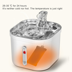 Fontanella d'<span class=keywords><strong>Acqua</strong></span> Automatica per Gatti in Acciaio Inox, Elegante e con Flusso Continuo, Adatta anche per Uccelli - Product Image 5