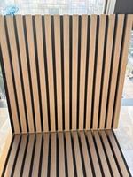 Panneaux acoustiques à lattes et panneaux hexagonaux insonorisants en MDF pour projets d'aménagement intérieur