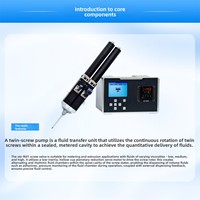 Machine de collage et de revêtement panoramique sur pied à double liquide avec moteur à vis, plateforme en granit, 220V, garantie 1 an