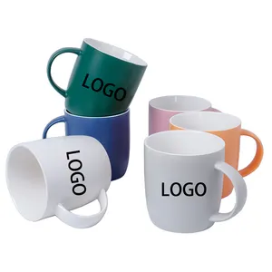 Tasses et tasses personnalisables de café de couleur mate de logo personnalisé de cadeau d'EKA pour le restaurant vente en gros