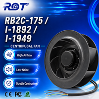 Ventilador Centrífugo Industrial de Curva Inversa RB2C-175 1-1892 I-1949 para Servicio Continuo, Gestión Térmica, HVAC, Manejo de Aire y Refrigeración
