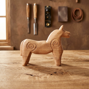 Figurine de chien en bois sculptée à la main, sculpture animale, décoration de table pour le salon - Product Image 5