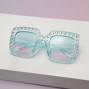 9678 nuova grande montatura occhiali da sole per bambini occhiali da sole di bellezza con perla caramelle per bambini simpatici occhiali da sole per bambini - Product Image 5