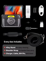 Tablette robuste CUBOT TAB Kingkong S Android 15 4G Wi-Fi Nouvelle tablette robuste Unisoc T616 GPS 10,1 pouces HD+ 90Hz 6 Go + 256 Go Batterie 15300 mAh