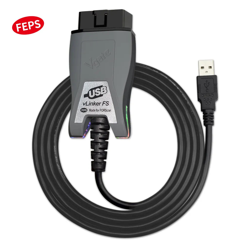 Vgate vLinker FS ELM327 alat pemindai diagnostik mobil, alat antarmuka pemindai diagnostik mobil untuk Ford FORScan HS/MS-CAN ELM 327 OBD 2 OBD2