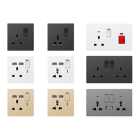Interrupteur d'éclairage 13A de qualité supérieure, prise universelle 220V UK, vente en gros