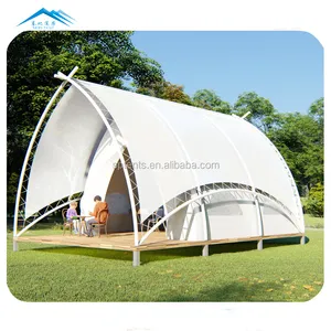ספארי אוהל עמיד למים חיצוני glamping אוהל/יוקרה מלון אוהל למכירה