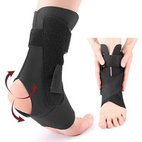 Attelle de cheville latérale avec plaques stabilisatrices en aluminium, compression réglable pour la marche, la course et le soutien quotidien de la cheville