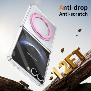 Soporte de anillo magnético de dos <span class=keywords><strong>colores</strong></span> a prueba de golpes Fold Zlip Phone Case para Samsung Galaxy Z Flip 7 6 5 <span class=keywords><strong>4</strong></span> 3 - Product Image 4