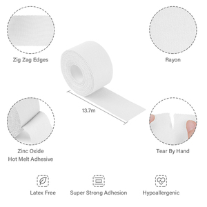 Cinta Adhesiva Resistente y Duradera <span class=keywords><strong>de</strong></span> Alta Resistencia para Prevenir Ampollas, Cinta Rígida <span class=keywords><strong>de</strong></span> Óxido <span class=keywords><strong>de</strong></span> Zinc para Caminar, Correr, Senderismo y Escalada - Product Image 6
