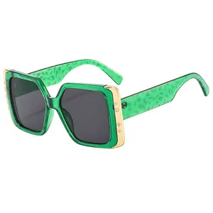 Hot selling Fashion Wholesale New High Quality Shades Face Sun Glasses green sunglasses