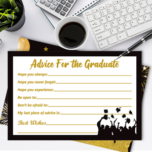 <span class=keywords><strong>Conseils</strong></span> de début et cartes de souhaits-Cartes de message de fête de remise <span class=keywords><strong>des</strong></span> diplômes or et noir pour les souvenirs de célébration <span class=keywords><strong>des</strong></span> diplômés - Product Image 4