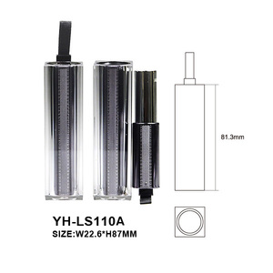 Tube de rouge à lèvres transparent avec capuchon en forme de cœur, emballage vide pour baume à lèvres, étui cosmétique en ABS, estampage à chaud - Product Image 6