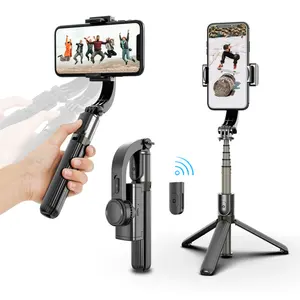 L08 Anti Shake monoasse stabilizzatore Gimbal Selfie Stick con treppiede per Smartphone