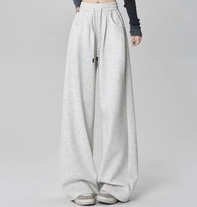 <span class=keywords><strong>Pantaloni</strong></span> Jogger Larghi a Vita Alta in 100% Poliestere, Anti-Piega, Tinta Unita, Stile Cargo Vintage Streetwear, Estivi - Product Image 5