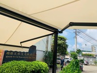 Auvent Rétractable Extérieur OEM Grande Taille pour Restaurant, Tonnelle de Terrasse Motorisée à Cassette Intégrale, Auvent Papillon Double Ouverture