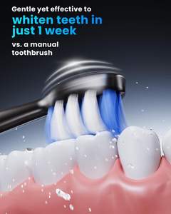 <span class=keywords><strong>Onlyone</strong></span> Cepillo de Dientes Eléctrico Sónico Recargable para Adultos, Ultrasónico, 8 Cabezales de Cepillo, Estuche de Viaje, Base de Carga, Carga Inalámbrica - Product Image 3