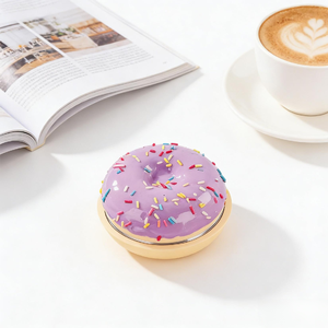 Molino de Hierbas Secas Clásico Rukioo de 72 mm y 3 Partes, de Aleación de Zinc, en Forma de Donut - Product Image 6