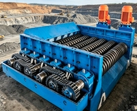 Équipement de criblage à rouleaux avec boîte de vitesses et moteur, construction en acier, conception à faible consommation d'énergie