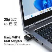 Tarjeta de Red Inalámbrica USB Mini WiFi6 de Alta Calidad, Sin Controladores, AX300 para Escritorio con Receptor, en Stock