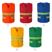 Gilets réfléchissants pour hommes et femmes, logo personnalisé, fibre de polyester, uniforme de sécurité, vêtements de nettoyage et d'assainissement.