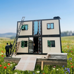 <span class=keywords><strong>Casa</strong></span> Modular Tipo Contenedor de 2 Pisos, Mini Casas Pequeñas en Paquete Plano, Kit de Construcción Rápida y Económico en Venta - Product Image 1