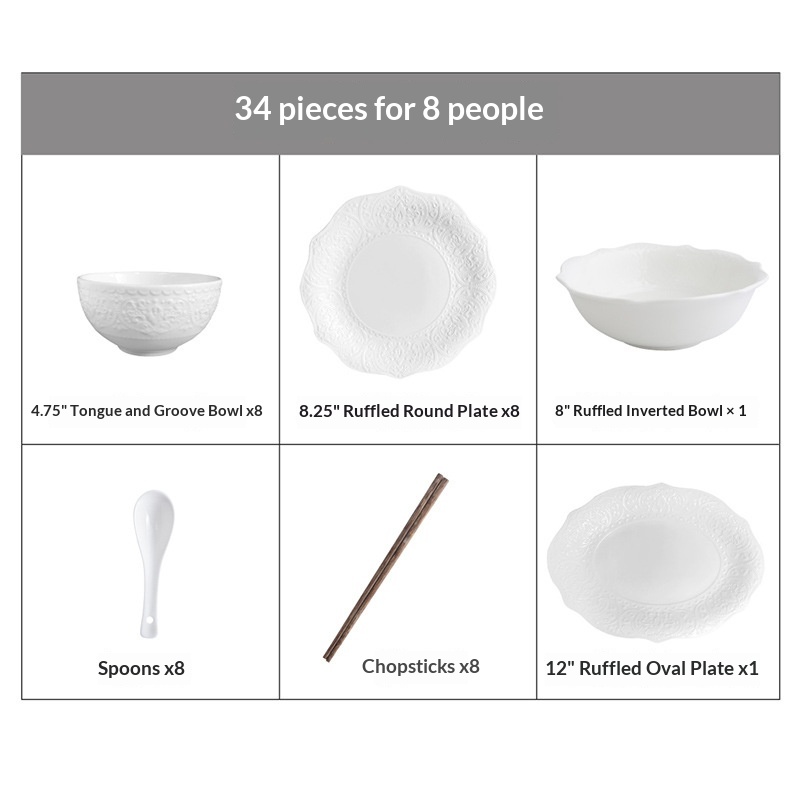 white 34 heads eight people