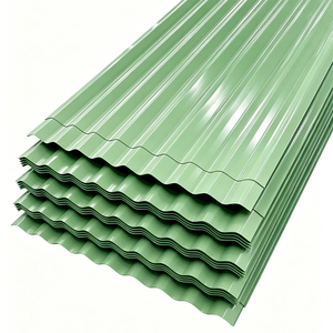 Lámina de Techo de Metal Galvanizado con Recubrimiento de Color PPGI Corrugado de Calibre <span class=keywords><strong>28</strong></span> - Product Image 1