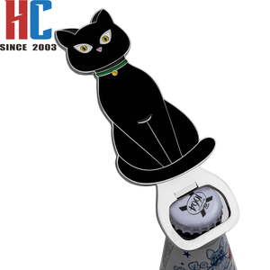Ouvre-bouteille en forme de chat personnalisé en usine 20 ans Ouvre-bouteille de bière Ouvre-bouteille de dureté animale créative en alliage de zinc - Product Image 3