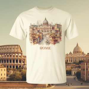 T-shirt souvenir rétro vintage Rome Italie, ensemble cadeau de tourisme culturel - Product Image 3