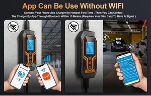 Chargeur de véhicule électrique domestique réglable Portable 32A 7KW pour adaptateur mural <span class=keywords><strong>Tesla</strong></span> connecteur Mobile NACS <span class=keywords><strong>bleu</strong></span> CEE <span class=keywords><strong>prise</strong></span> nouveau - Product Image 4