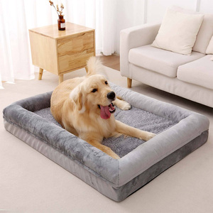 OEM y ODM de alta resistencia extra grande XL XXL impermeable lavable ortopédico de espuma viscoelástica cama para perros grandes - Product Image 1