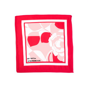 Écharpe carrée 70x70 cm, imprimé rose, petite écharpe en soie pour femme, accessoire de mode - Product Image 1