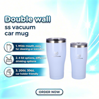 Tasse à café isotherme personnalisée en acier inoxydable 20oz 30oz avec couvercle à paille, isolation thermique 6-12 heures, compatible porte-gobelet voiture