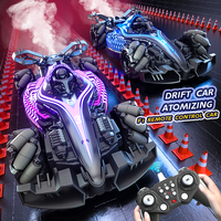 JJRC Q186 Nouveau produit Double contrôle Geste de la main Double contrôle Lumière froide Pulvérisation Rc F1 Racing Toy Remote Control Stunt Car