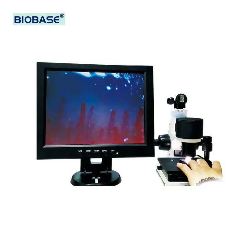 BIOBASE Solution à guichet unique Tête de vue binoculaire inclinée à 60 écran LCD Microscope numérique à illumination intégrée pour laboratoire