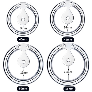 FRRK Tiny Chastity with Added Stimulate Silicone Vagina <b>Dildo</b> Men's Chastity Cage Him Lock for Couple Game Cock Rings Sex Toys - Product Image 4