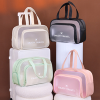 <strong>Men</strong> Women Large Capacity Dopp Kit with Dry Wet Separation Shoe Compartment Frosted PVC Toiletry <strong>Bag</strong> for Travel Gym Camping