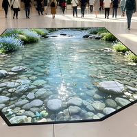 Écran LED interactif pour sol, dalle lumineuse robuste pour centres commerciaux, hôtels, aéroports, scènes, événements et publicité commerciale