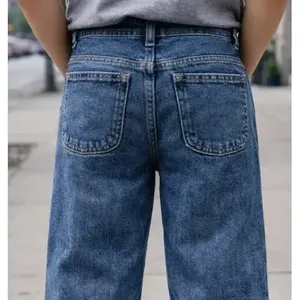 Jeans Dritti Acid Wash Adrenaline Boys a Vita Media con 5 Tasche, in Denim Traspirante Elasticizzato, Polsini Regolabili, Mezzo Cavallo - Product Image 5