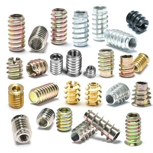 木材用ステンレス鋼D型フランジ付きタッピングねじインサートナット全炭素鋼SS303 - Product Image 2