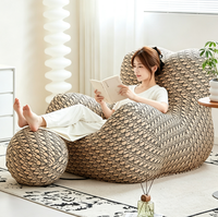 Canapé paresseux Nordic Light Luxury Mom's Hug, fauteuil simple créatif et minimaliste pour salon et balcon, compressible sous vide