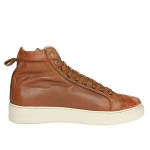 Antony Sander Baskets montantes pour homme en cuir Nevada, style chunky, marron, taille 42 - Product Image 4