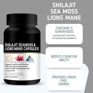Pure Shilajit <span class=keywords><strong>Gold</strong></span> Capsules Shilajit Natuurlijk Biologisch Energie Supplement 1000mg Himalaya Shilajit Capsules voor Mannen - Product Image 4