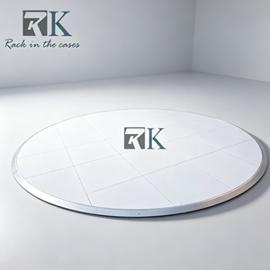 พื้นเต้นรำแบบพกพาคุณภาพสูง RK สีขาวทรงกลมสั่งทำพิเศษสำหรับขาย - Product Image 1
